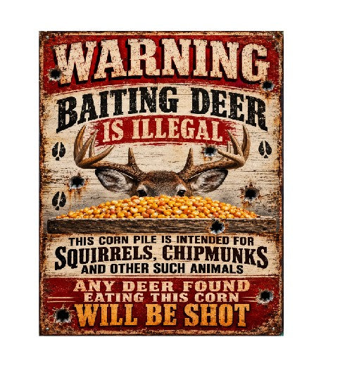 MS422 Vintage Style Metal Sign Warning Sign