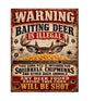MS422 Vintage Style Metal Sign Warning Sign