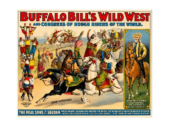 MS173 Crate Label Vintage Style Sign Metal Wall Deco Buffalo Bill