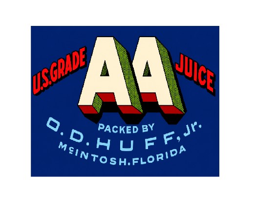 MS826 Vintage Style Metal Sign Florida Juice