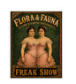 MS842 Vintage Style Metal Sign The Siamese Sisters
