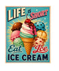 MS441 Vintage Style Metal Sign Ice Cream