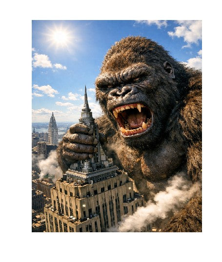 MS289  Vintage Movie Metal Sign King Kong