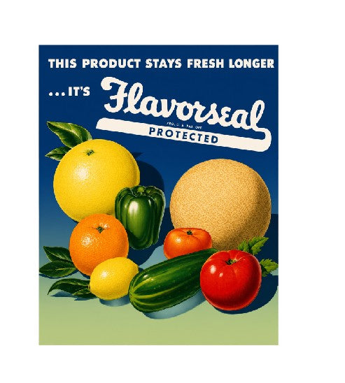 MS836 Vintage Style Metal Sign Fruits and Vegetables