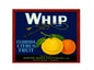 MS147  Crate Label  Vintage Style Sign Metal Wall Deco Citrus Fruit Whip Brand