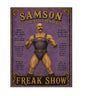 MS843 Vintage Style Metal Sign Samson The Steel Bender