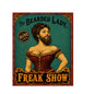MS852 Vintage Style Metal Sign The Bearded Lady