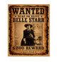MS505 Vintage Style Metal Sign Wanted Belle Starr