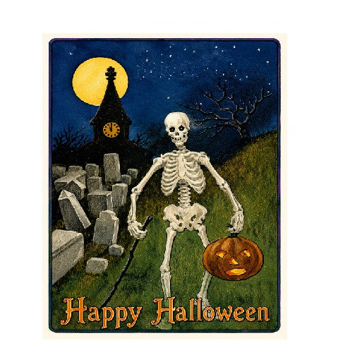 MS611 Vintage Style Metal Sign Happy Halloween