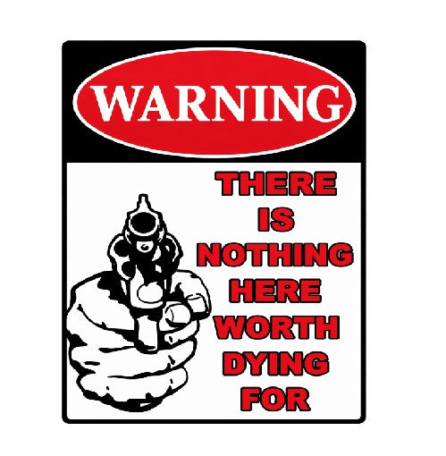 MS314 Vintage Style Metal Sign Warning