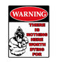 MS314 Vintage Style Metal Sign Warning