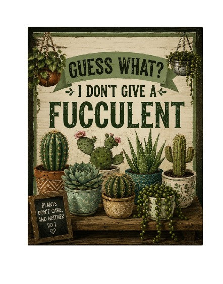 MS410 Vintage Style Metal Sign Plant Funny Sign
