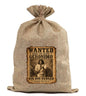 BUR78 Burlap Bag Vintage Style Bag Wanted Geronimo