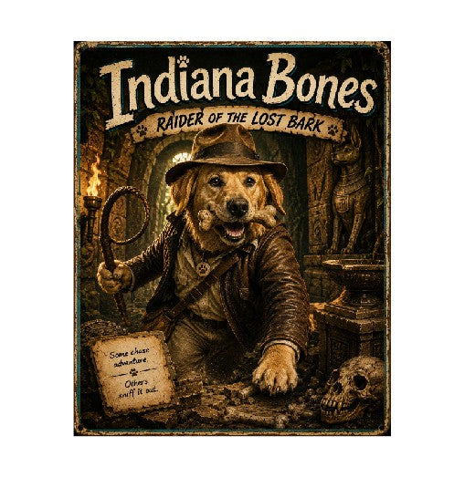 MS532 Vintage Style Metal Sign Funny Dog Sign