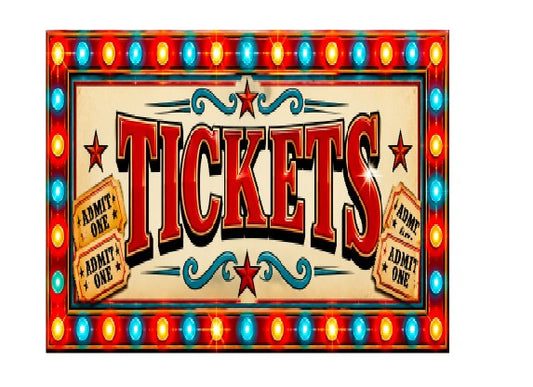 MS450 Vintage Style Metal Sign Tickets