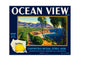 MS132   Crate Label Vintage Style Sign Metal Wall Deco Lemon Ocean View