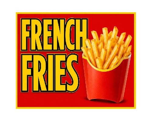 MS732 Vintage Style Metal Sign French Fries