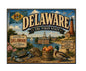 MS598 Vintage Style Metal Sign Delaware