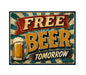 MS803 Vintage Style Metal Sign Funny Beer Sign