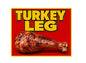 MS747 Vintage Style Metal Sign Turkey Leg