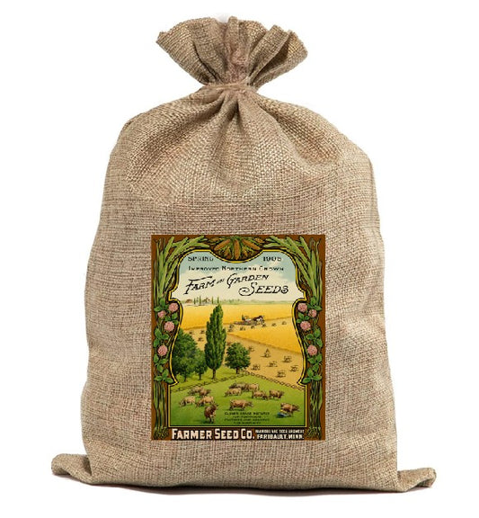 BUR99 Burlap Bag Vintage Style Bag Garden Seeds