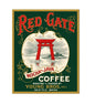 MS127  Crate Label Vintage Style Sign Metal Wall Deco Coffee Red Gate