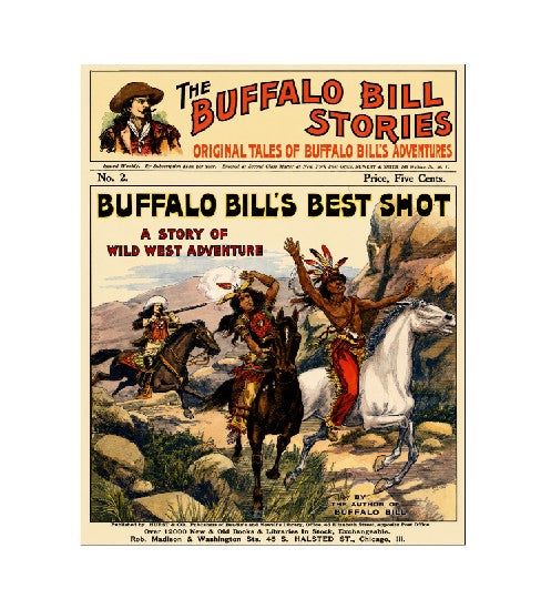 MS634 Vintage Style Metal Sign Buffalo Bill