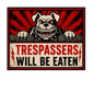 MS451 Vintage Style Metal Sign Trespassers