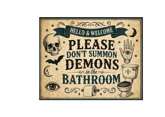 MS787 Vintage Style Metal Sign Halloween