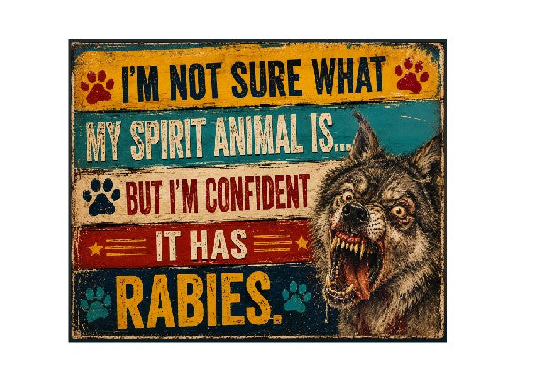 MS796 Vintage Style Metal Sign Funny Sign