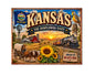 MS610 Vintage Style Metal Sign Kansas
