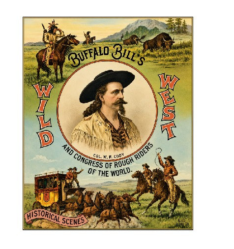 MS169 Crate Label Vintage Style Sign Metal Wall Deco Buffalo Bill