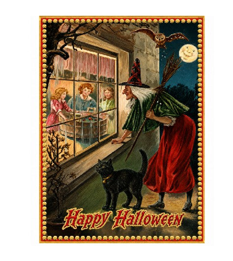 MS584 Vintage Style Metal Sign Happy Halloween