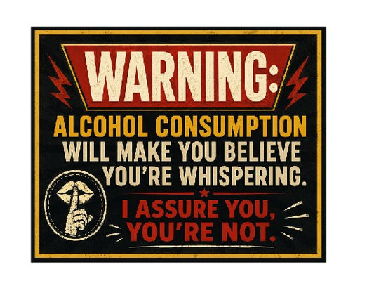 MS464 Vintage Style Metal Sign Funny Drinking Sign