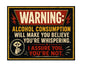 MS464 Vintage Style Metal Sign Funny Drinking Sign