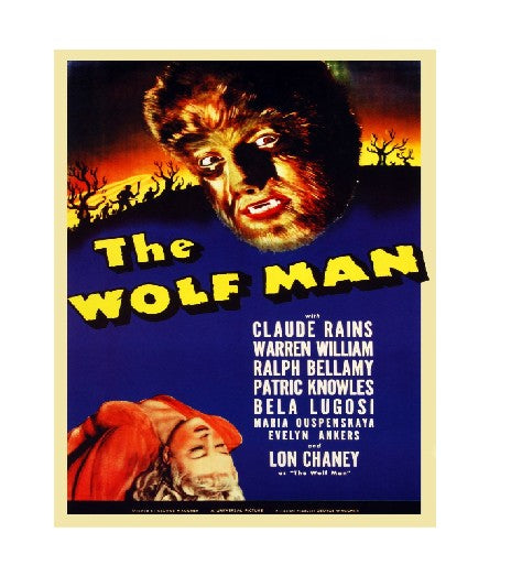 MS284 Vintage Movie Metal Sign The Wolfman