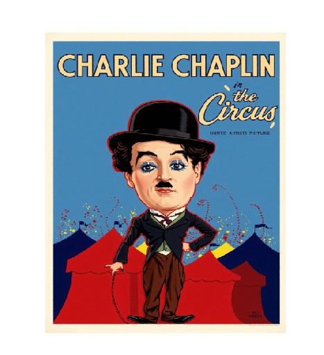 Vintage Style Metal Sign Charlie Chaplin MS876