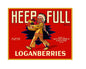 MS121     Crate Label Vintage Style Sign Metal Wall Loganberries