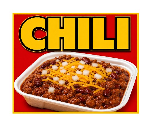 MS766 Vintage Style Metal Sign Chili