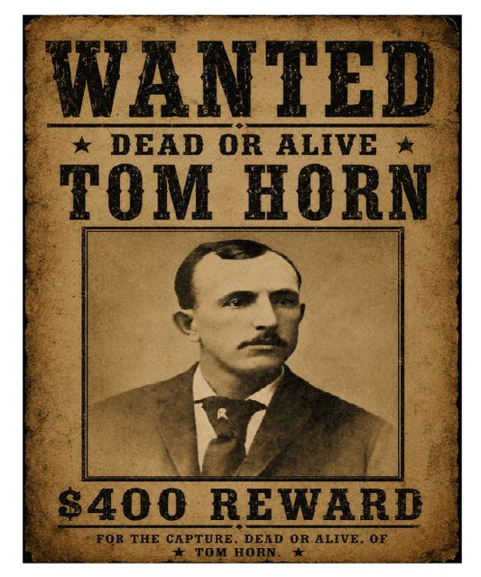MS84 Wanted Poster Vintage Look Sign Retro Metal Wall Decor Tom Horn