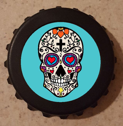 G29 Turquoise Sugar Skull Bottle Opener - Iris Fashion Jewelry