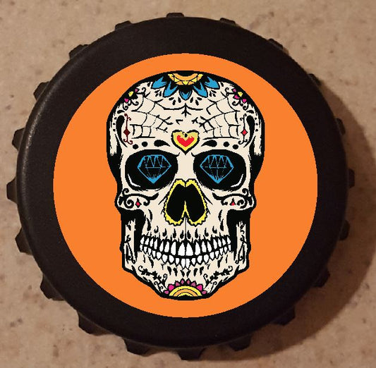 G24 Orange Sugar Skull Bottle Opener - Iris Fashion Jewelry