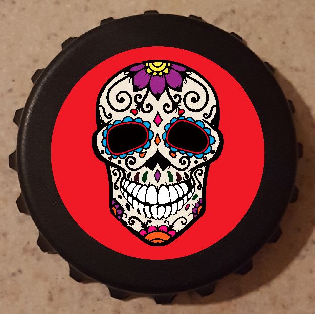 G26 Red Sugar Skull Bottle Opener - Iris Fashion Jewelry