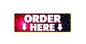 SS65 Metal Sign Order Here Sign