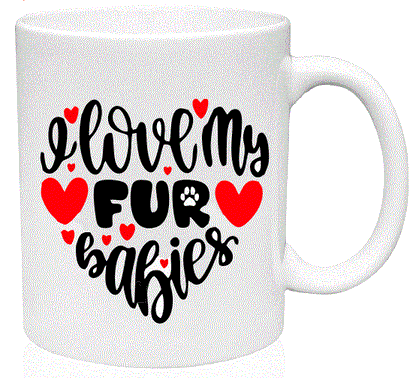 MG02 I Love My Fur Babies Mug - Iris Fashion Jewelry