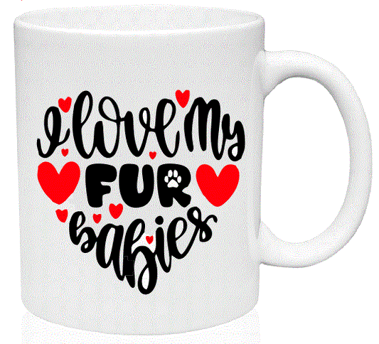 MG02 I Love My Fur Babies Mug - Iris Fashion Jewelry
