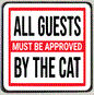 M234 Approved By The Cat Funny Refrigerator Magnet - Iris Fashion Jewelry