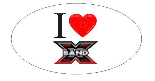 Oval Bumper Sticker Band X #1