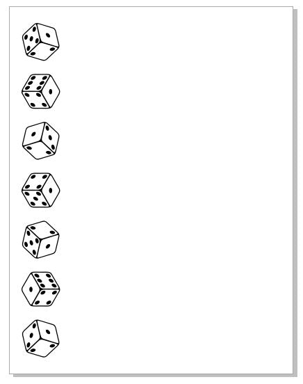 NP33 Dice Note Pad
