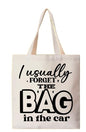 TB11 Canvas Tote Bag Book Bag Baby Bag I Forget The Bag